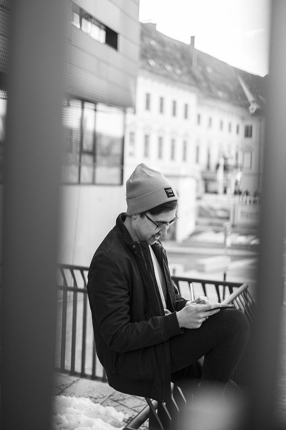 Stephen bei der Arbeit
