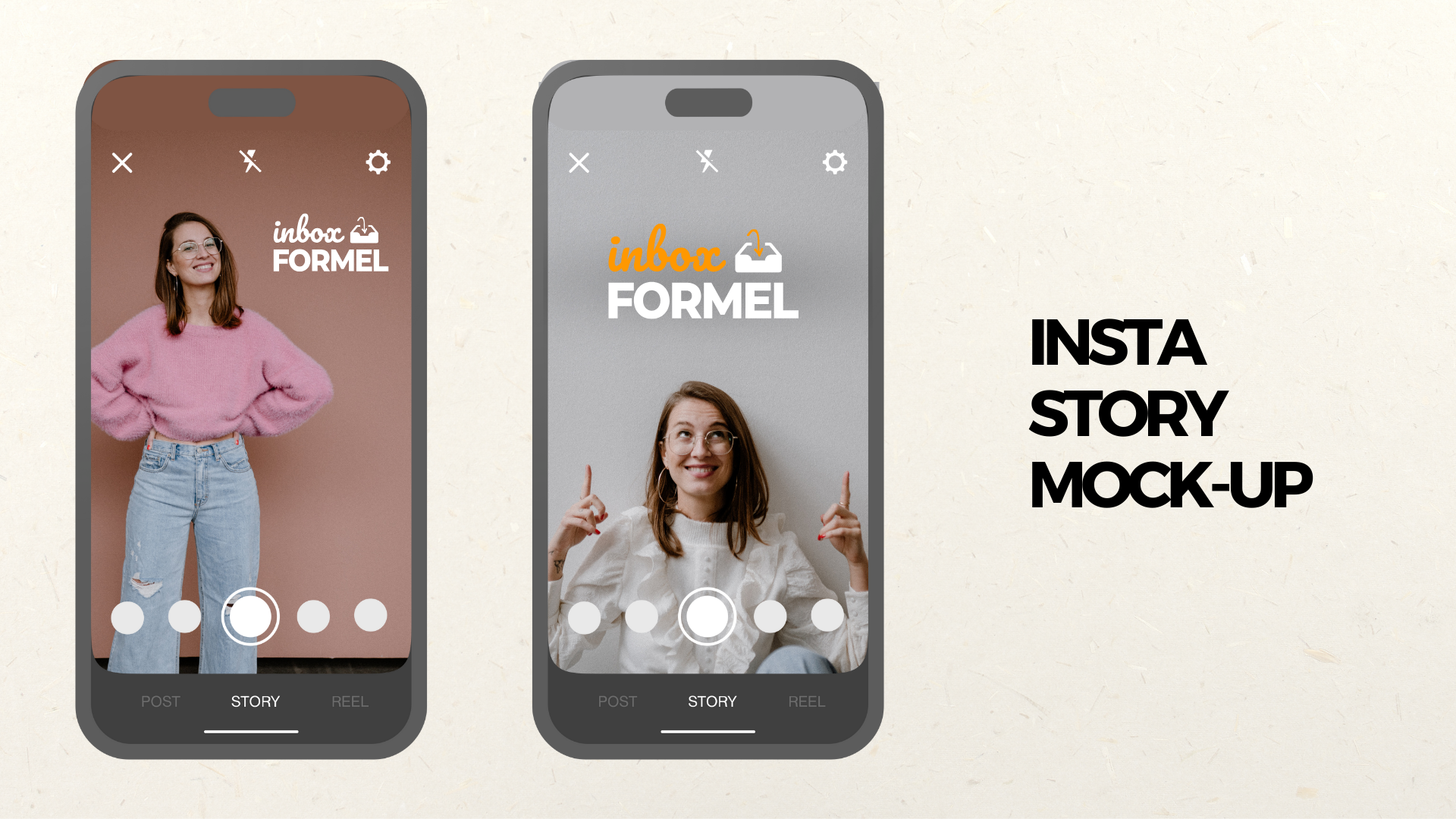 E-Mail- und Social-Media-Mockups für ein Freebie