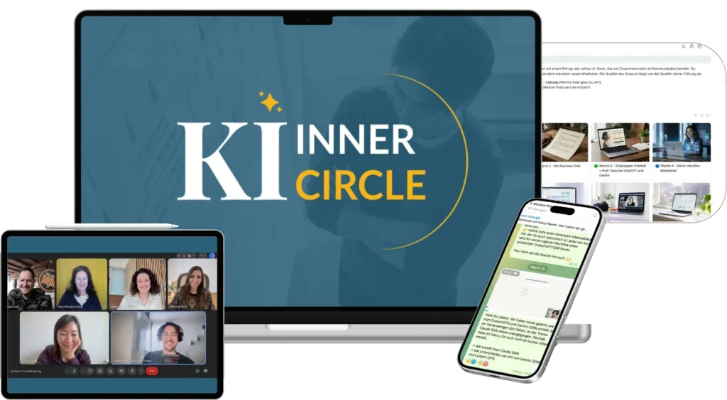 KI Inner Circle Design Masterclass auf verschiedenen Geräten