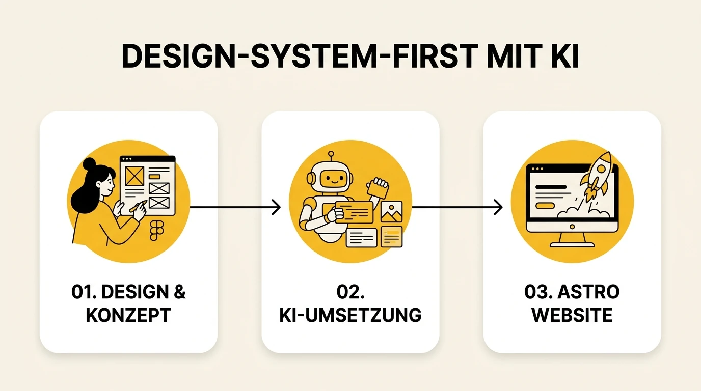 Die Design-System-First Methode mit KI-Agenten: Vom Figma Screendesign zu sauberen Astro-Komponenten