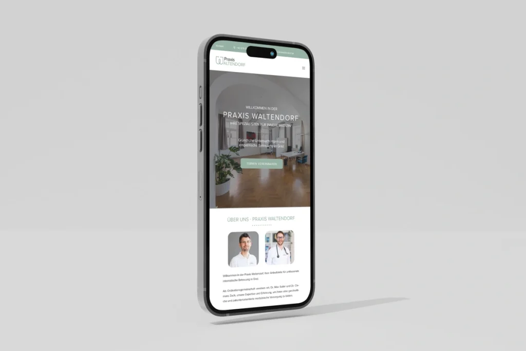 Praxis Waltendorf - Webdesign